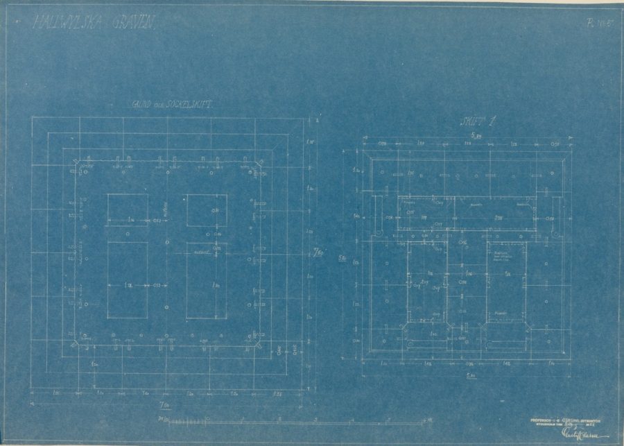 blueprints of a building